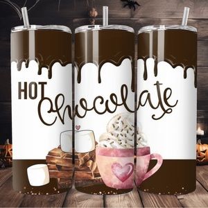 Hot chocolate 20oz handmade tumbler